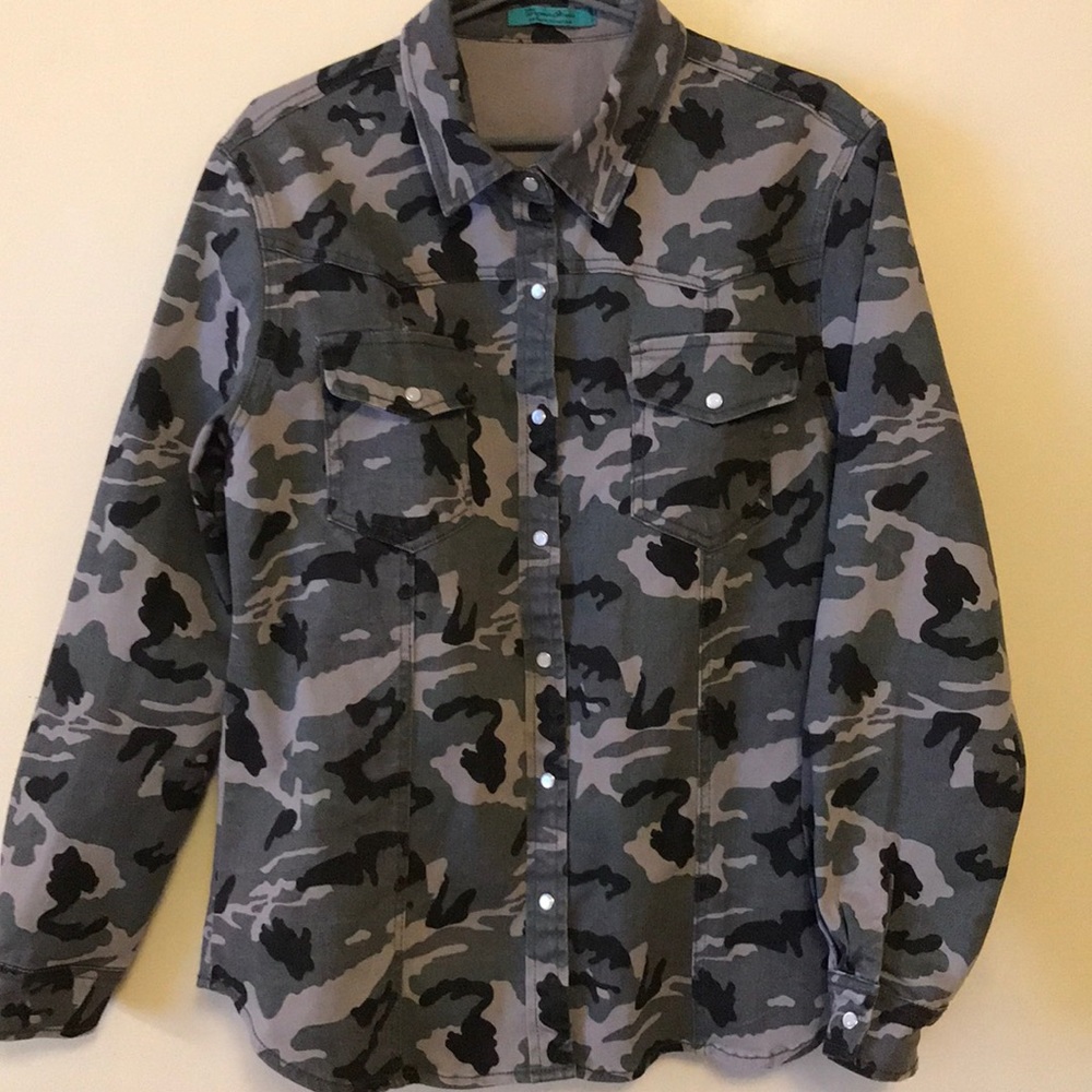 Camo Patterned Jacket/Shirt
